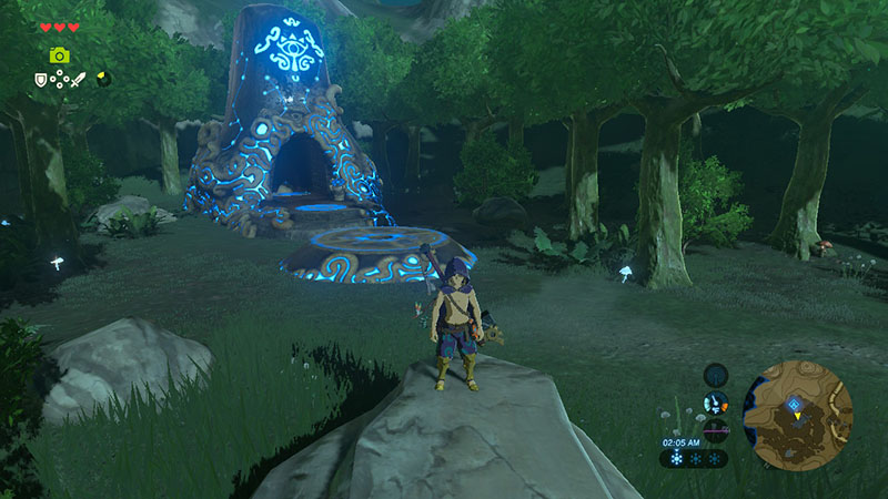 Lakna Rokee: Lakna Rokee's Blessing is a shrine in the Dueling Peaks region near Kakariko Village East Woods