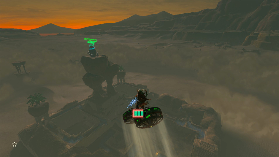 Soryotanog: Buried Light is a Surface shrine in the Gerudo Desert region on the Gerudo Canyon Skyview Tower map near Gerudo Town