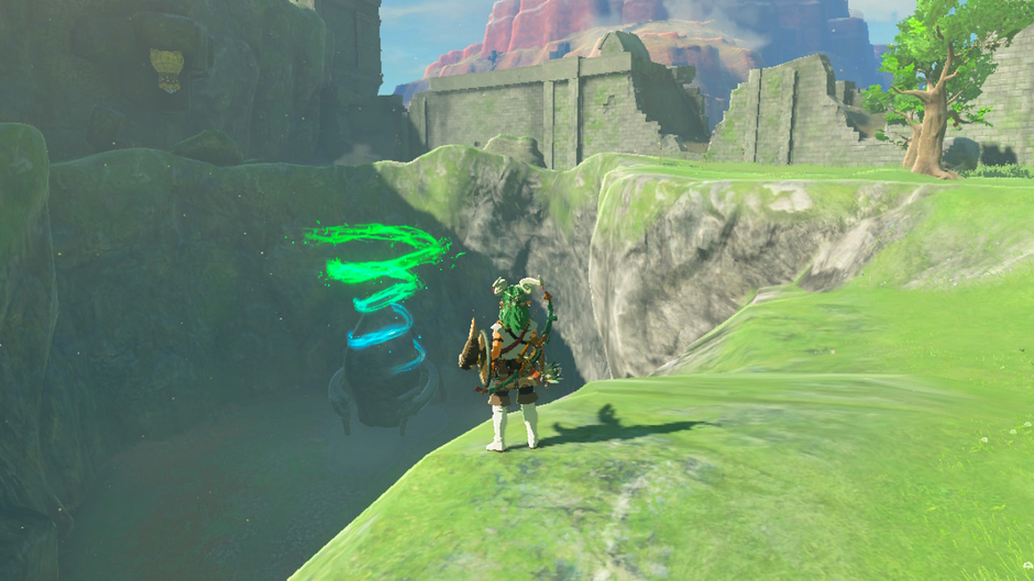 Riogok: Force Transfer is a Surface shrine in the Hyrule Field region on the Hyrule Field Skyview Tower map near The Great Plateau