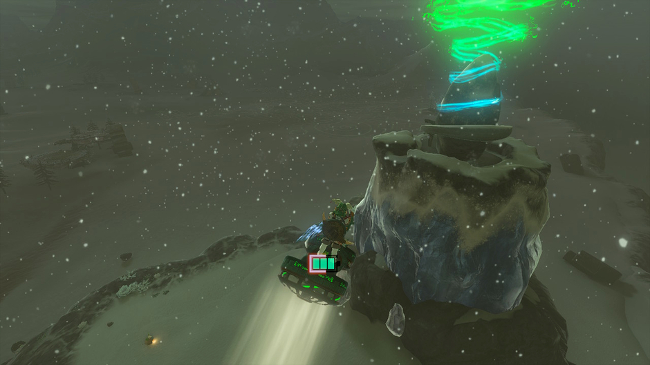 Oshozan-u: Mallet Smash is a Surface shrine in the Hebra Mountains region on the Pikida Snowgrove Skyview Tower map near North Tabantha Snowfield