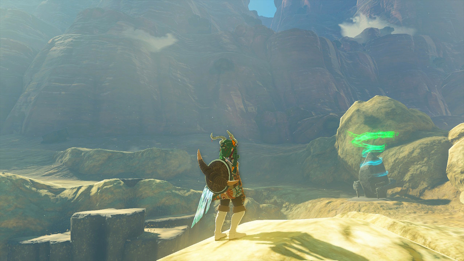 Gasas: Well-Timed Cuts is a Surface shrine in the Tabantha Frontier region on the Gerudo Highlands Skyview Tower map