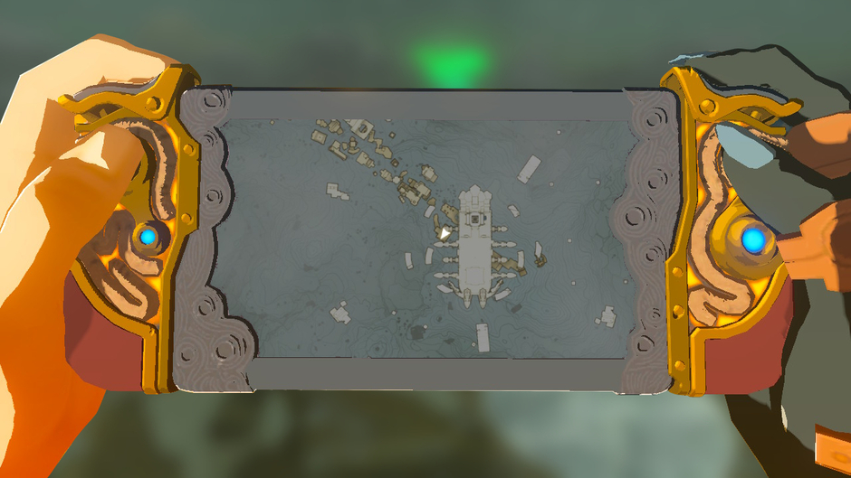 Mayaumekis: Downward Force is a Sky shrine in the Hebra Mountains Sky region on the Rospro Pass Skyview Tower map near Rising Island Chain (Map)