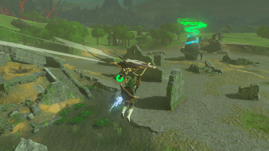 Susuyai: A Spinning Device is a Surface shrine in the Hyrule Field region on the Lookout Landing Skyview Tower map near Hyrule Garrison Ruins