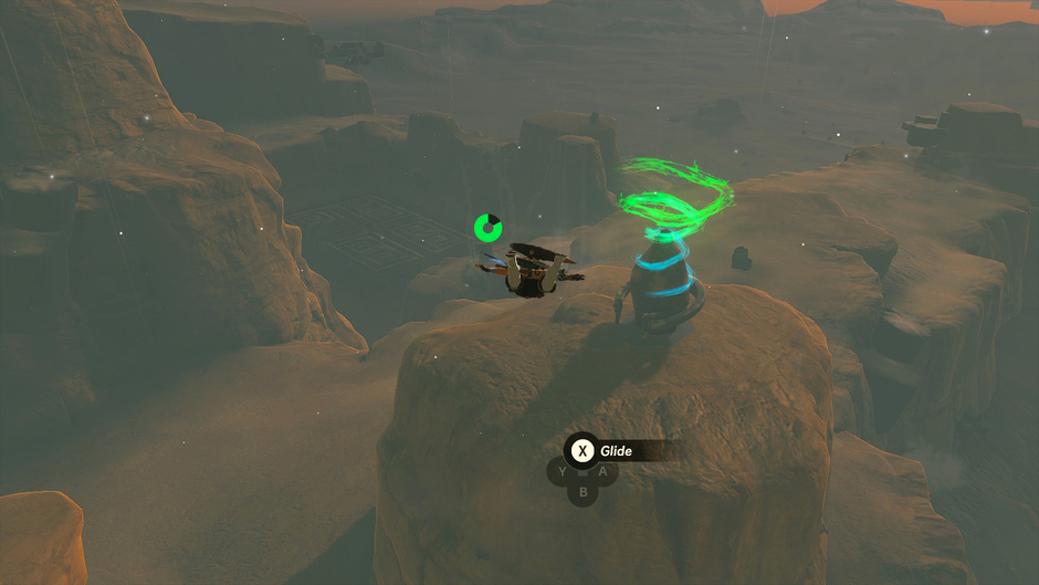 Kitawak: Upward and Forward is a Surface shrine in the Gerudo Highlands region on the Gerudo Canyon Skyview Tower map near East Gerudo Mesa