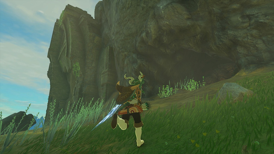 Great Plateau Foothill Cave in the Hyrule Field region