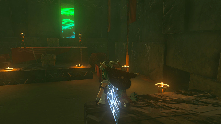 Suariwak: Rauru's Blessing is a Surface shrine in the Gerudo Highlands region on the Gerudo Highlands Skyview Tower map inside the Yiga Blademaster Station