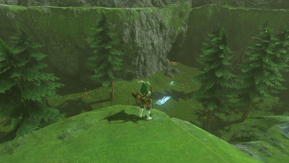 Crenel Peak Cave in the Hyrule Field region