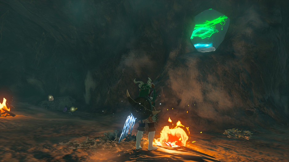 Otak: Proving Grounds: Traps is a Surface shrine in the Hebra Mountains region on the Rospro Pass Skyview Tower map inside the Icefall Foothills Cave