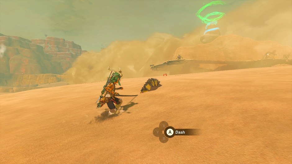 Miryotanog: Proving Grounds: Lure is a Surface shrine in the Gerudo Desert region on the Gerudo Canyon Skyview Tower map