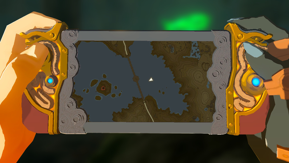 En-oma: Rauru's Blessing is a Surface shrine in the Lake Hylia region on the Popla Foothills Skyview Tower map near Lake Hylia inside the Lake Hylia Whirlpool Cave (Map)