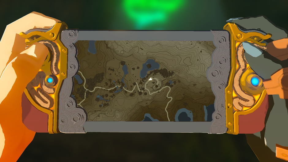 Mayahisik: Rauru's Blessing is a Surface shrine in the East Necluda region on the Mount Lanayru Skyview Tower map inside the Retsam Forest Cave (Map)