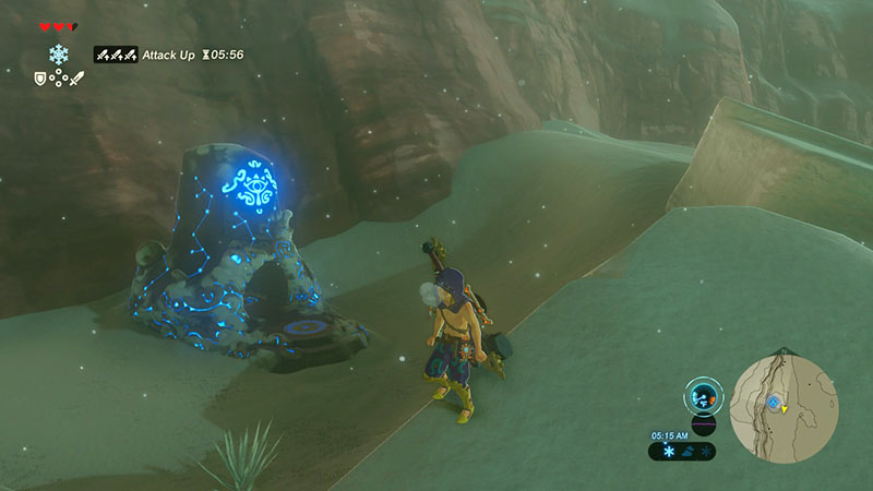 Kema Kosassa: A Major Test of Strength is a shrine in the Gerudo region near Risoka Snowfield