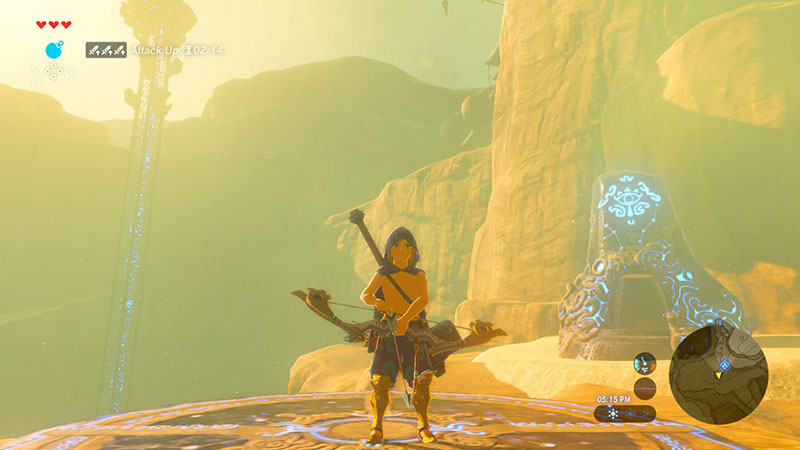 Sasa Kai: A Modest Test of Strength is a shrine in the Gerudo region near Wasteland Tower