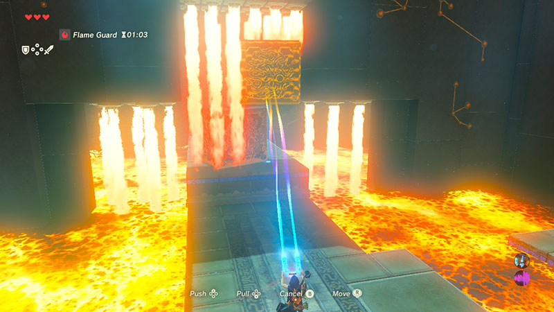 The 'Block the Blaze' trial in the shrine undefined