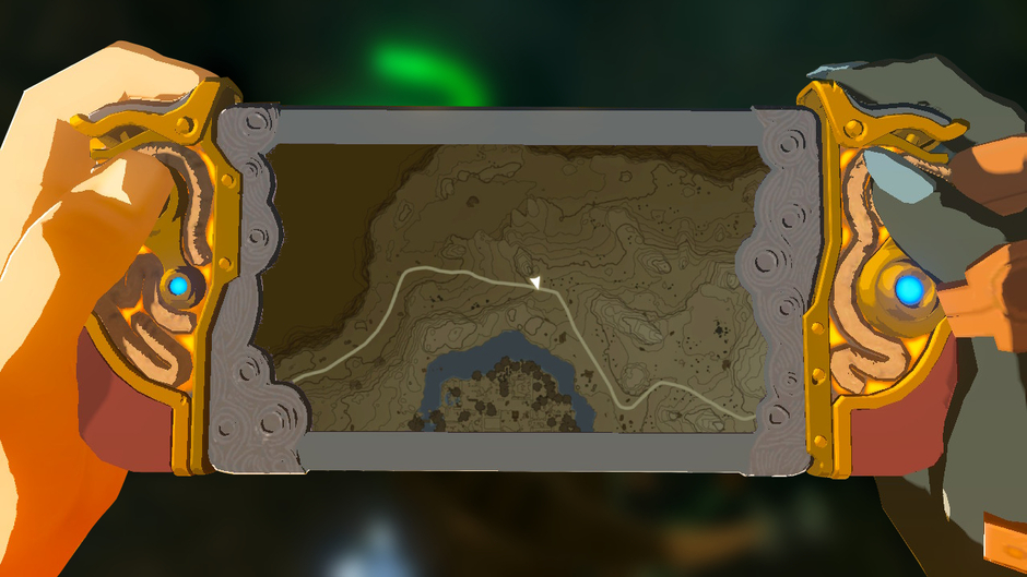 Minetak: Rauru's Blessing is a Surface shrine in the Eldin Mountains region on the Typhlo Ruins Skyview Tower map inside the Deplian Badlands Cave (Map)